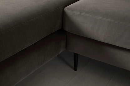 Model 19 3 Seater Right Chaise Sofa, Elephant — detail view 1