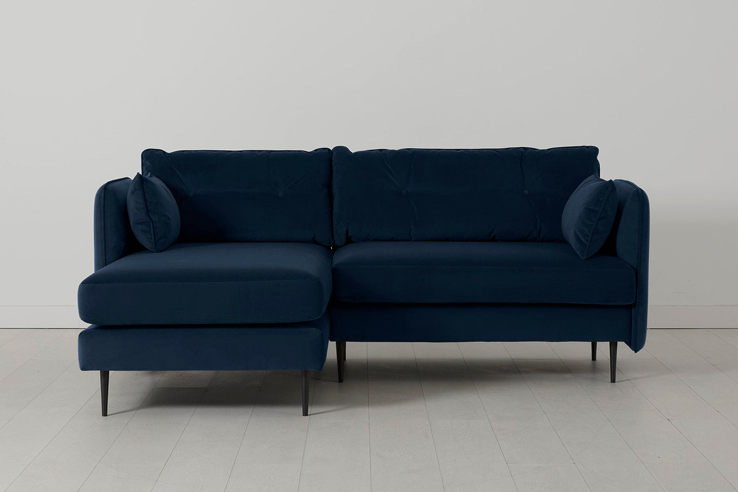 Model 19 3 Seater Left Chaise Sofa, Indigo
