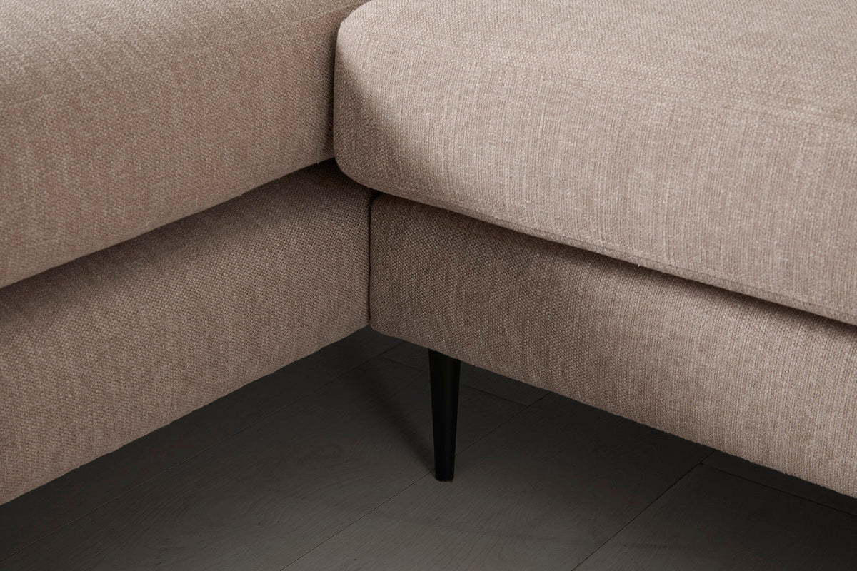 Model 19 3 Seater Right Chaise Sofa, Pumice — Model 19 - Detail - Pumice 01