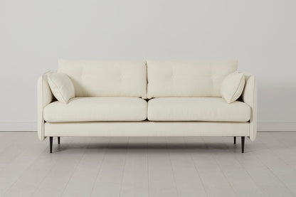 Model 19 3 Seater Sofa, Ivory — Front View