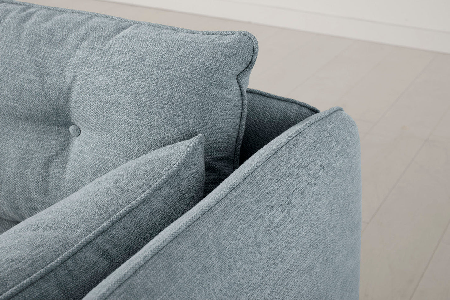 Model 19 2 Seater Sofa with Ottoman, Seaglass