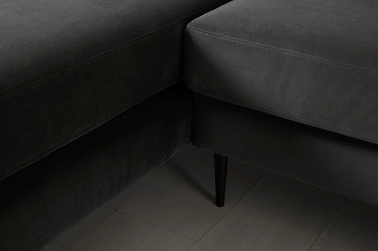 Model 19 3 Seater Left Chaise Sofa, Charcoal — Model 19 - Detail - Charcoal 01