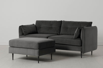 Model 19 3 Seater Sofa with Ottoman Charcoal 03