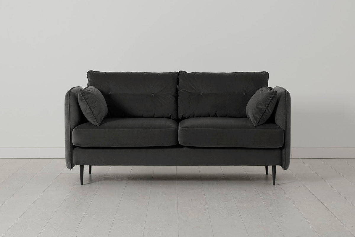 Model 19 2 Seater Sofa, Charcoal — Model 19 - 2 Seater - Charcoal 01