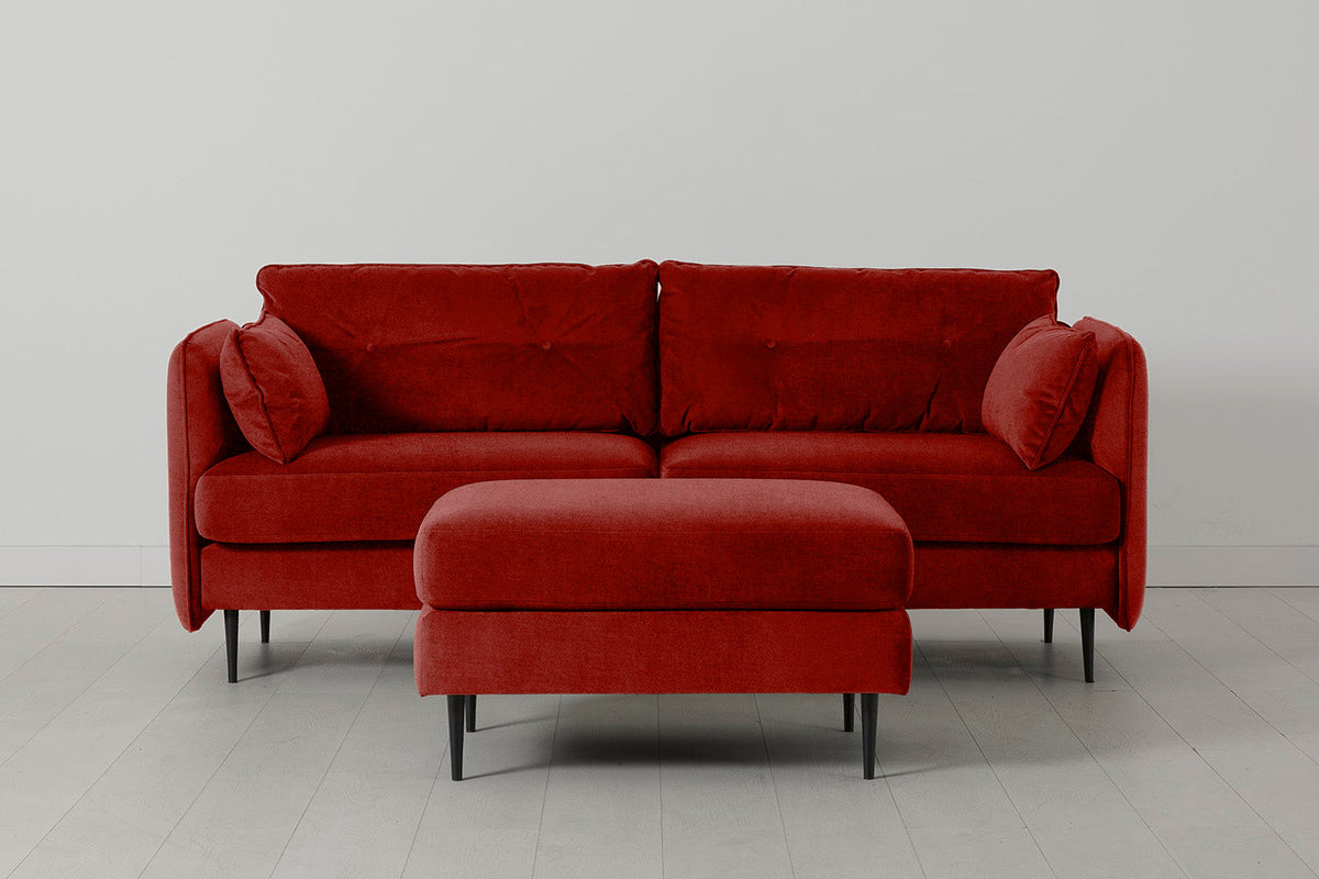 Model 19 3 Seater Sofa with Ottoman, Harissa