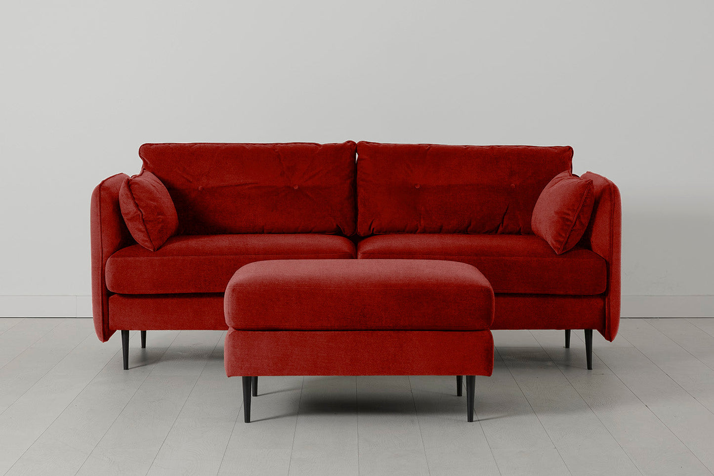 Model 19 3 Seater Sofa with Ottoman, Harissa