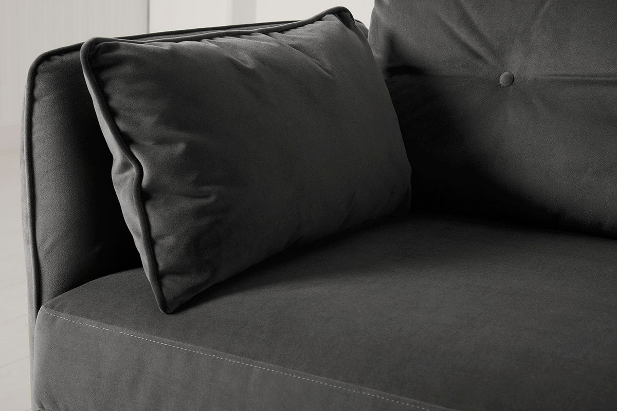 Model 19 3 Seater Sofa, Charcoal — Model 19 - Detail - Charcoal 06