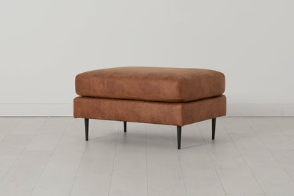 Model 19 Ottoman, Chestnut — Side view