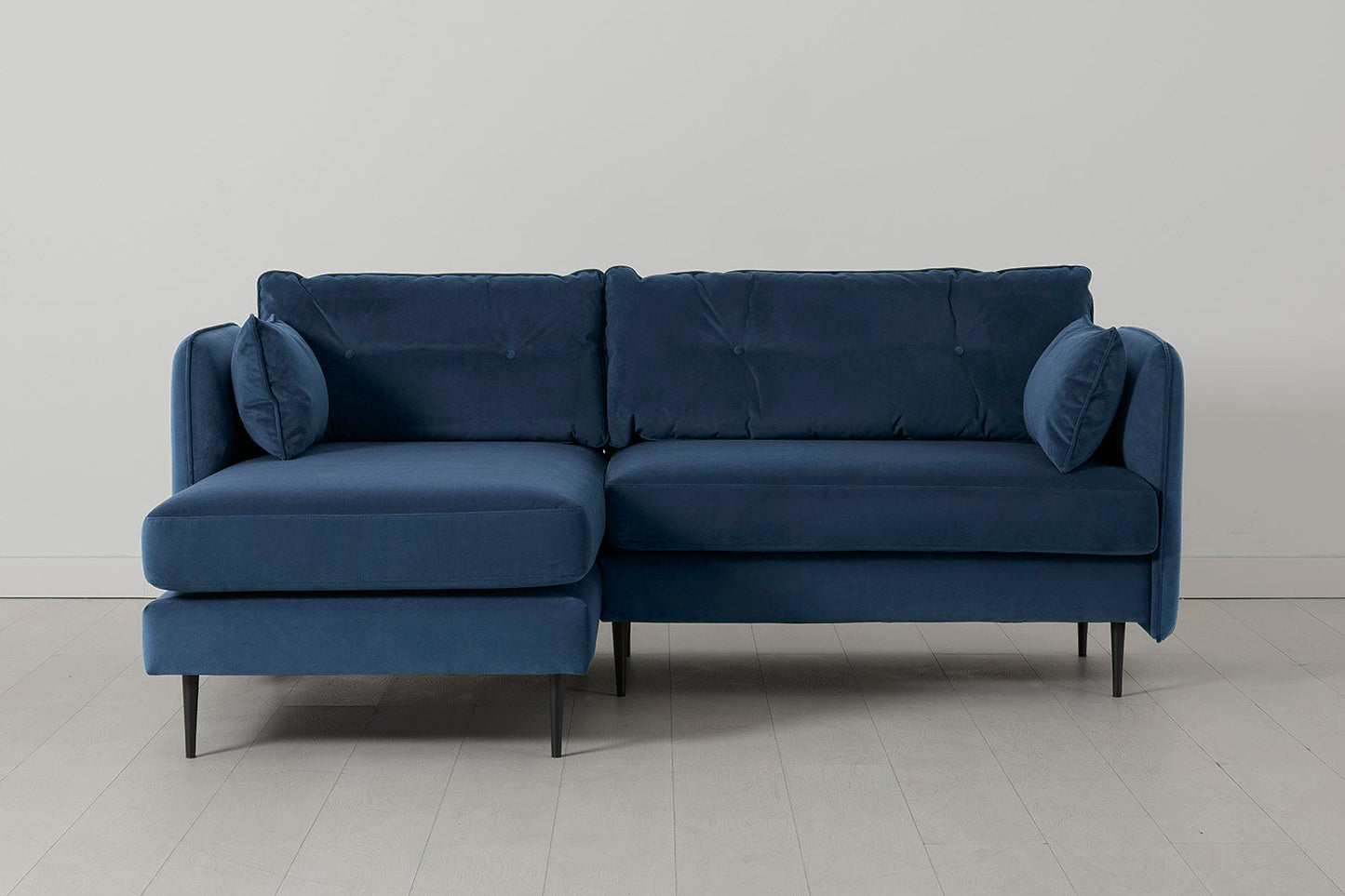 Model 19 3 Seater Left Chaise Sofa, Teal