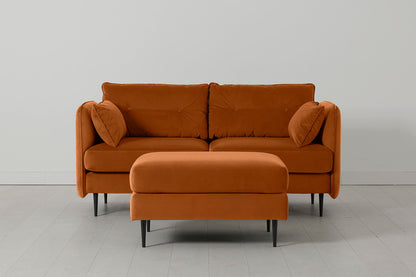 Model 19 2 Seater Sofa with Ottoman, Bronze
