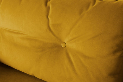 Model 19 3 Seater Sofa with Ottoman, Mustard