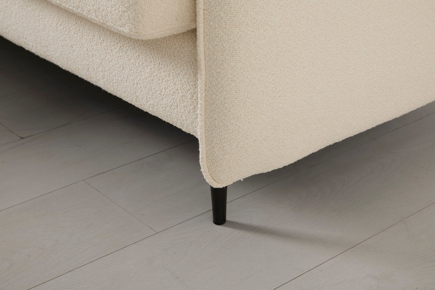 Model 19 2 Seater Sofa with Ottoman, Ivory