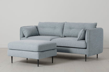 Model 19 3 Seater Sofa with Ottoman, Seaglass