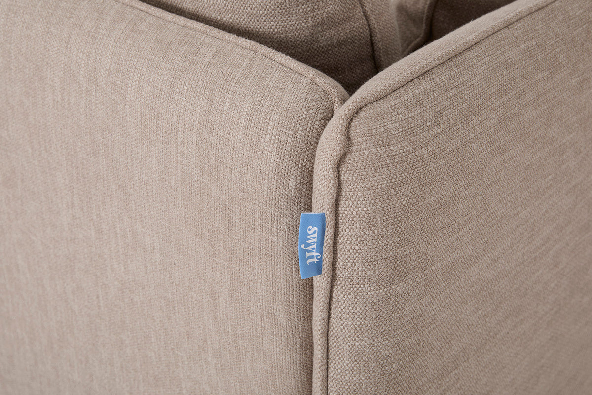 Model 19 3 Seater Sofa with Ottoman Pumice - Detail 04