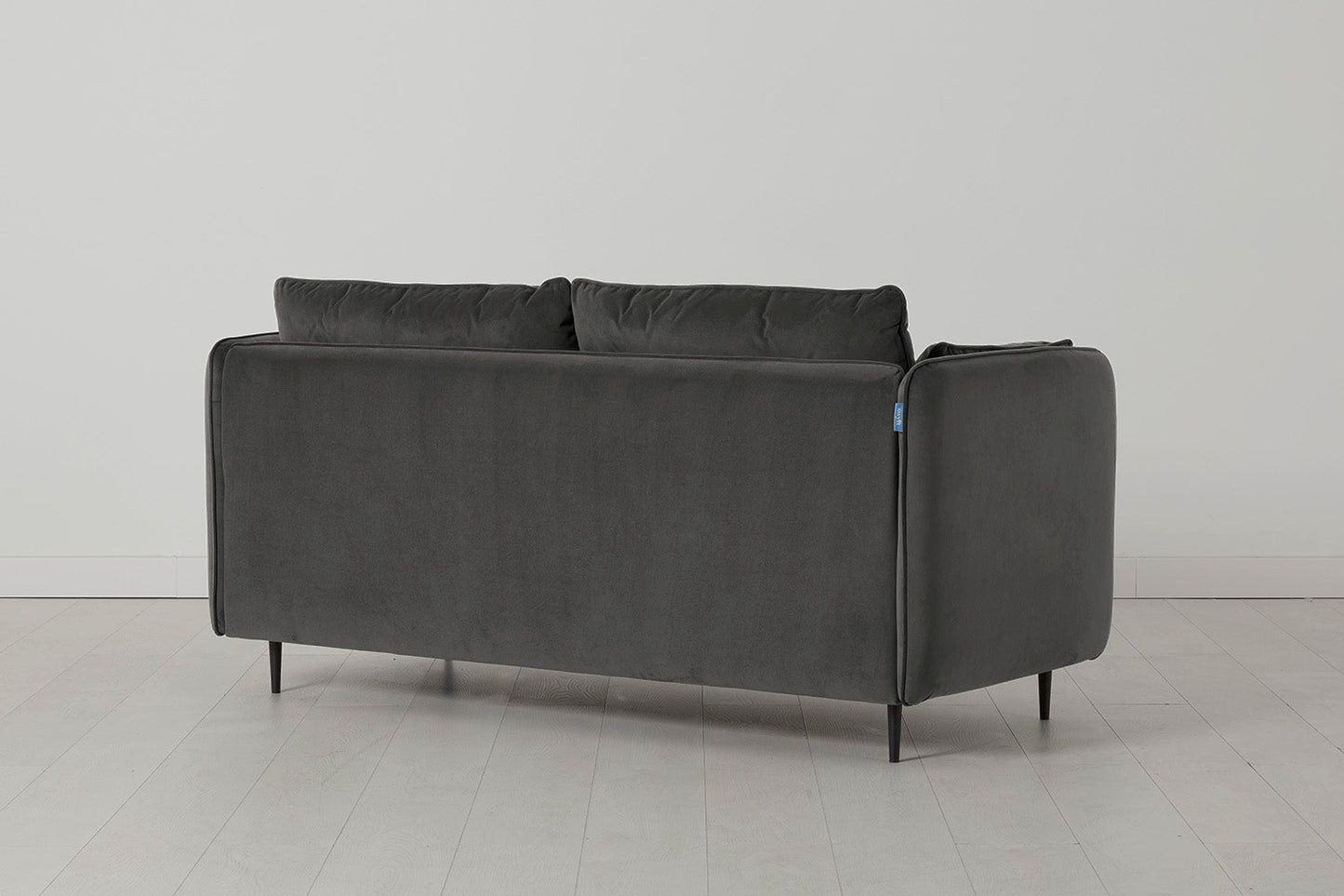 Model 19 2 Seater Sofa with Ottoman, Charcoal