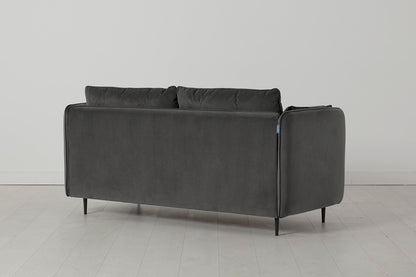 Model 19 2 Seater Sofa with Ottoman - Charcoal