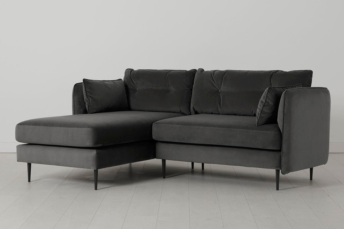 Model 19 3 Seater Left Chaise Sofa, Charcoal — Model 19 - Left Chaise Sofa - Charcoal 02