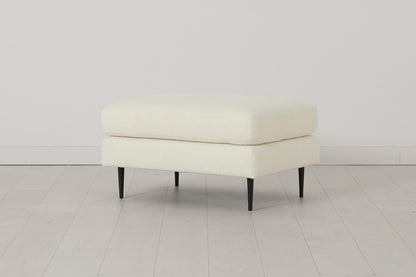 Model 19 Ottoman, Ivory — Side view