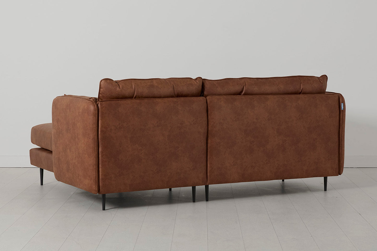 Model 19 3 Seater Right Chaise Sofa, Chestnut