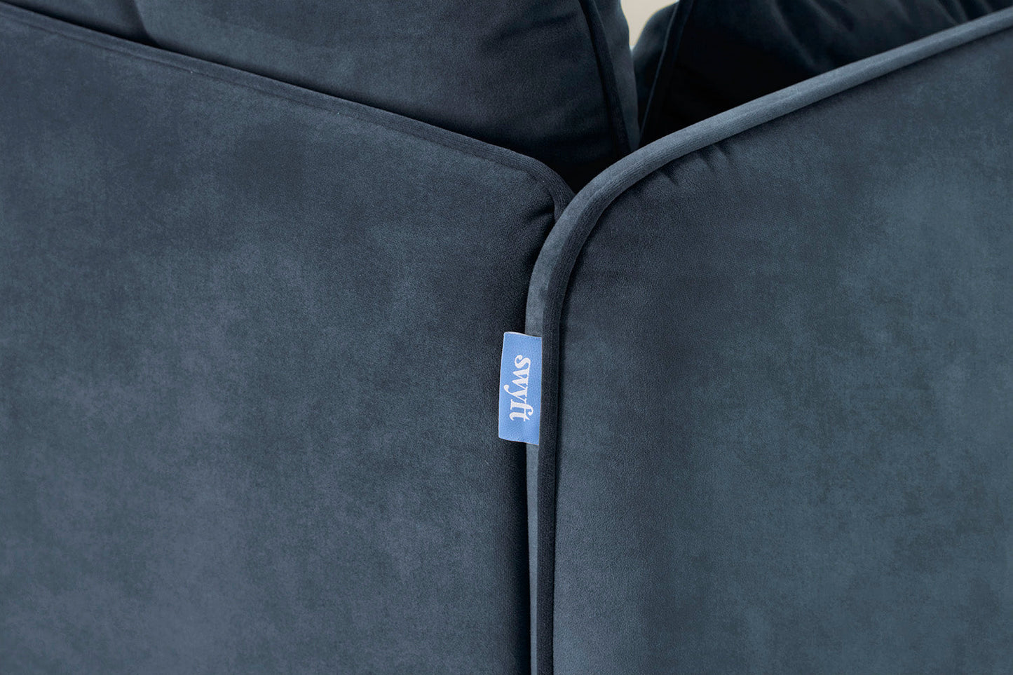 Model 19 2 Seater Sofa with Ottoman, Ocean