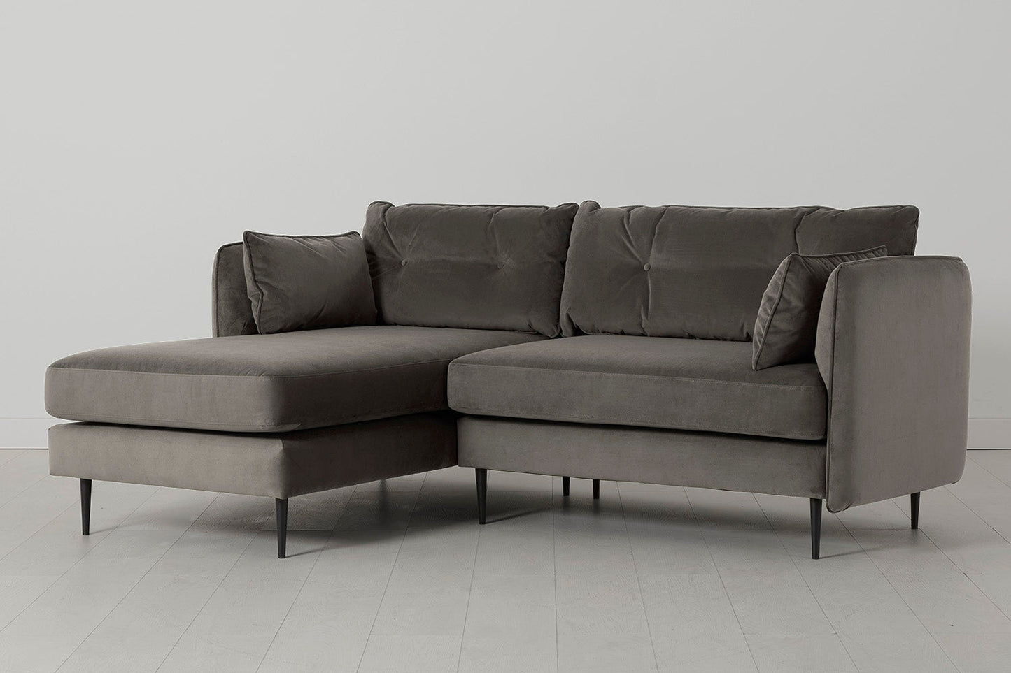 Model 19 3 Seater Left Chaise Sofa, Elephant