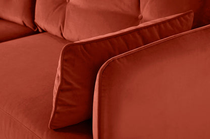 Model 19 3 Seater Sofa with Ottoman, Paprika