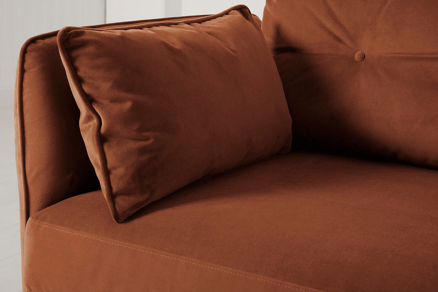 Model 19 3 Seater Sofa with Ottoman, Umber