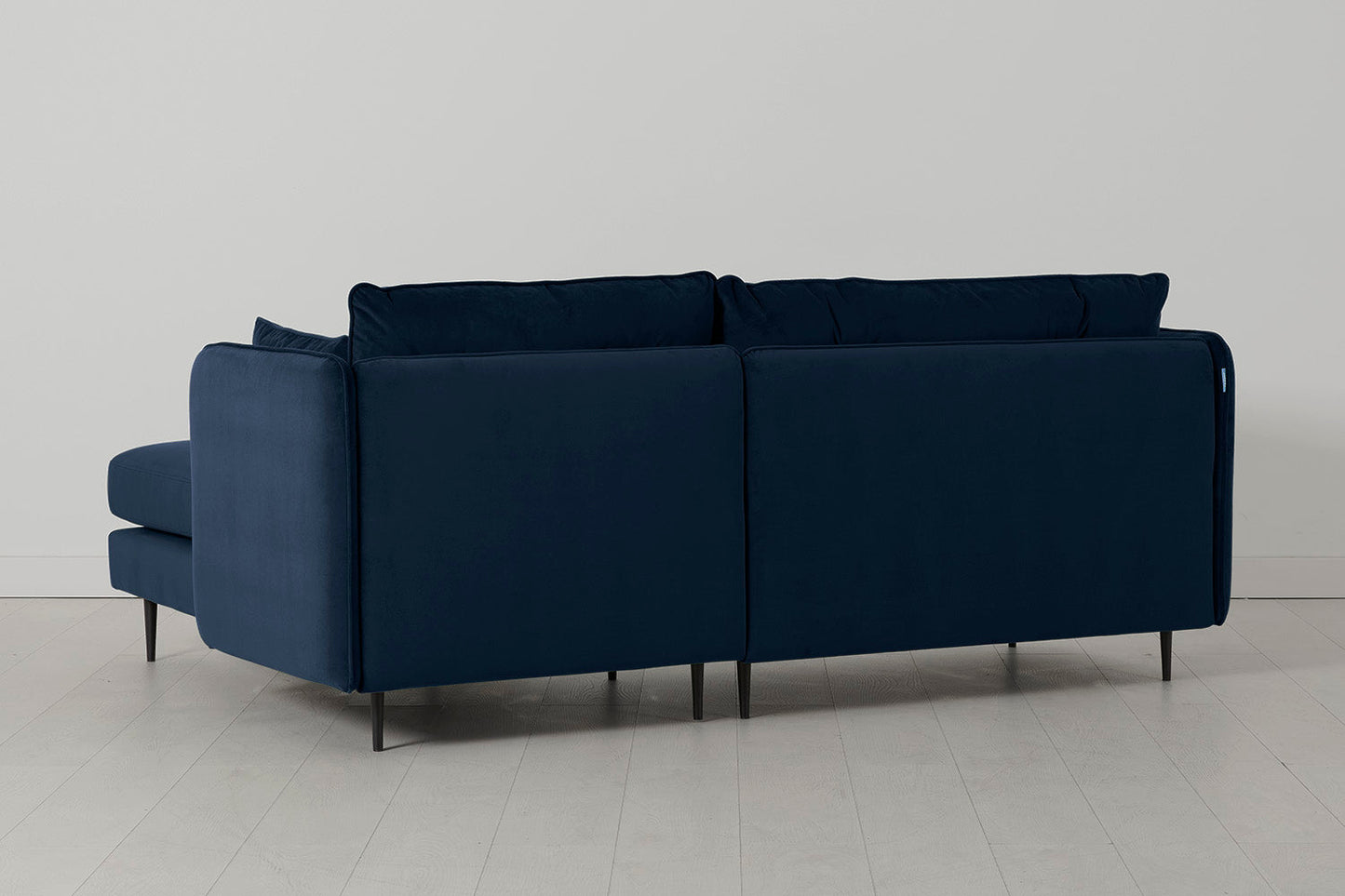Model 19 3 Seater Right Chaise Sofa, Indigo