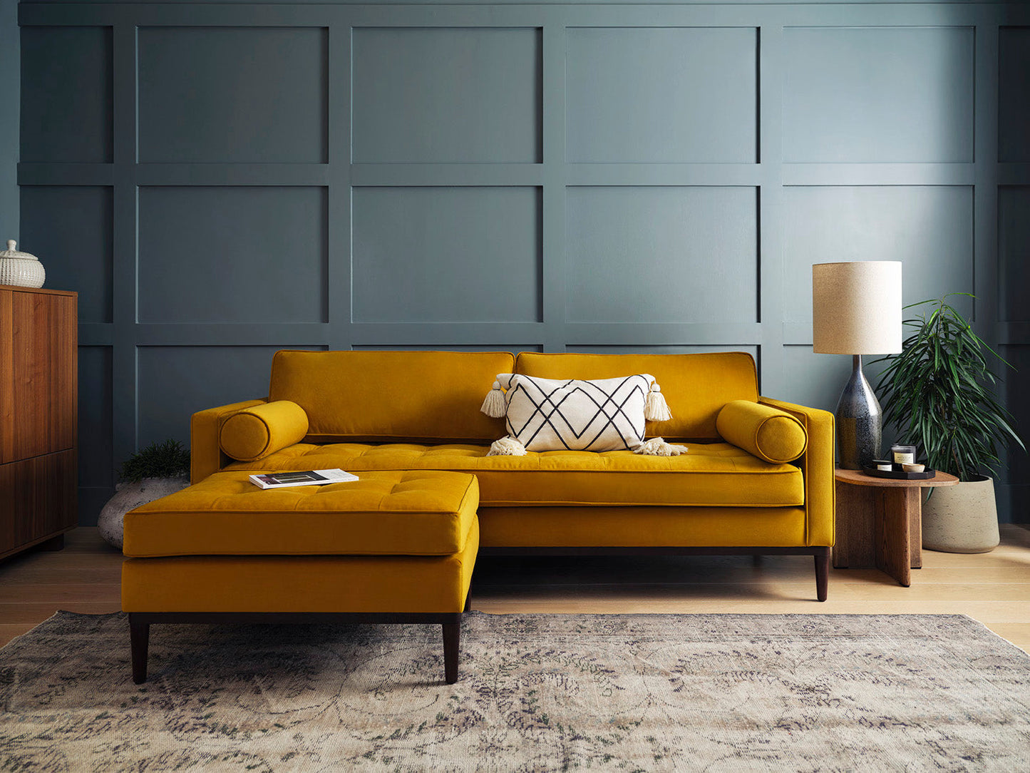 Model 02 Ottoman, Mustard