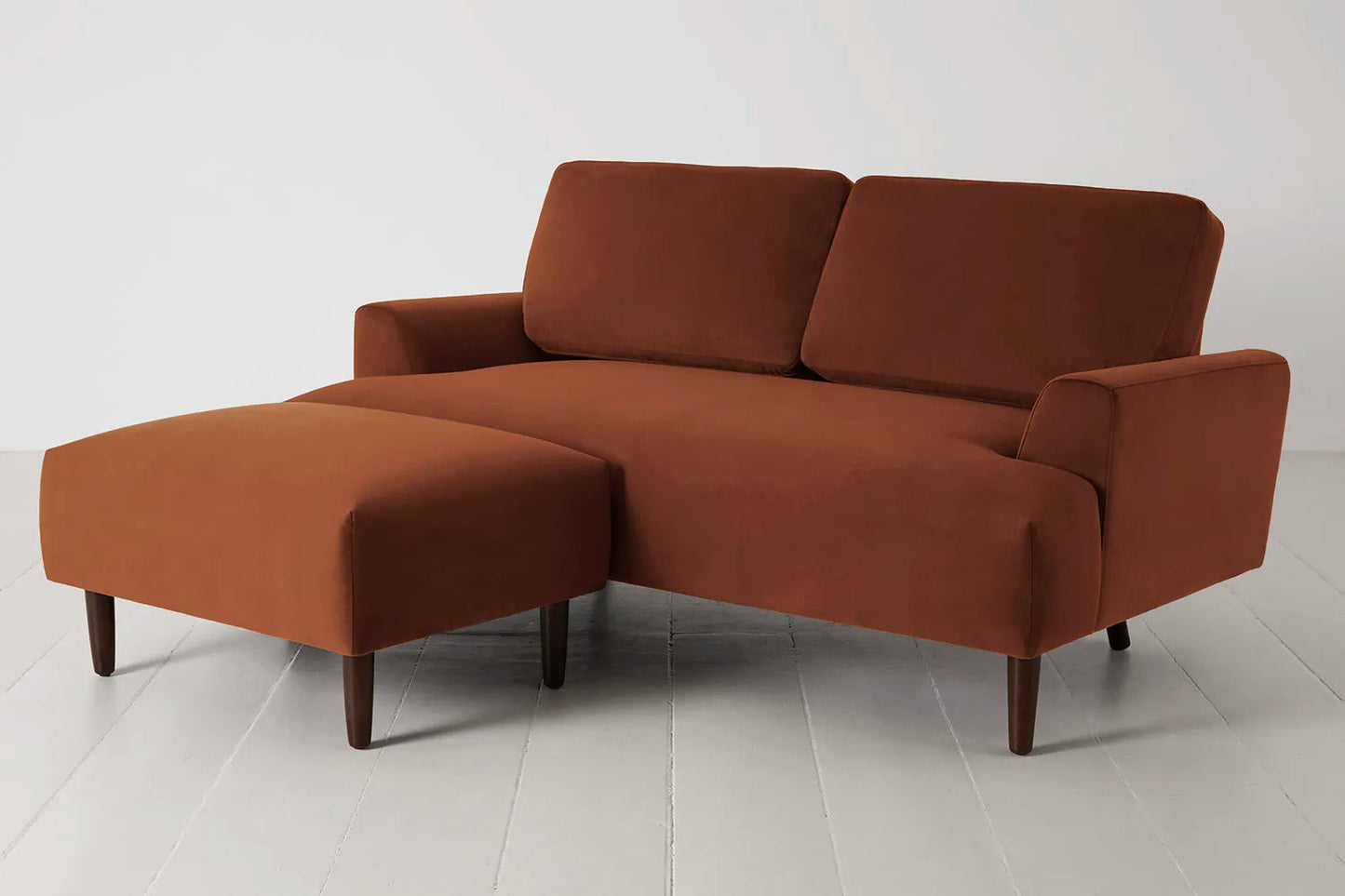 Model 05 2-Seater Sofa with ottoman, Umber