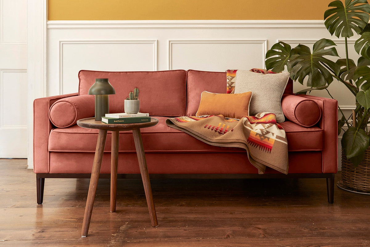 Model 02 2-Seater Sofa, Brick